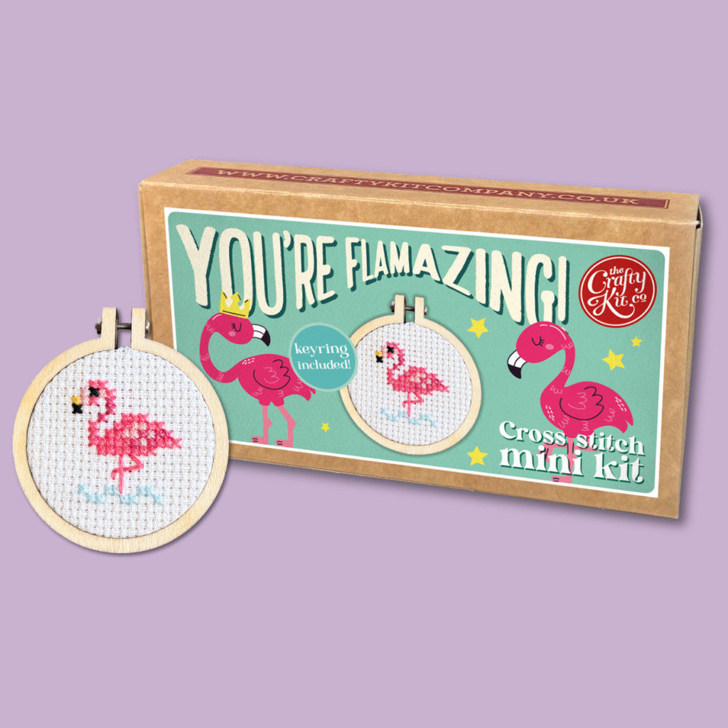 Mini korsstingsett i fyrstikkeske - You're Flamazing!