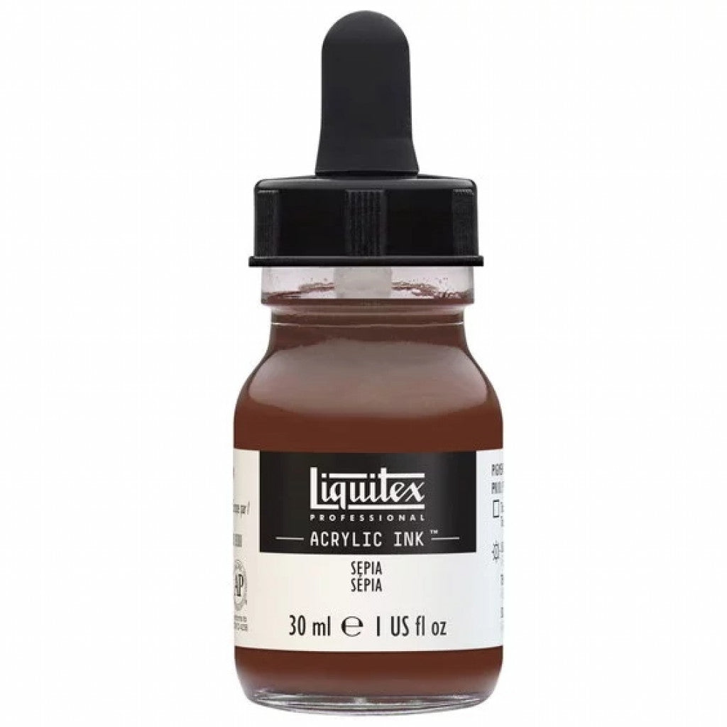 Liquitex Artists Acrylic Ink, 30 ml - Sepia 609