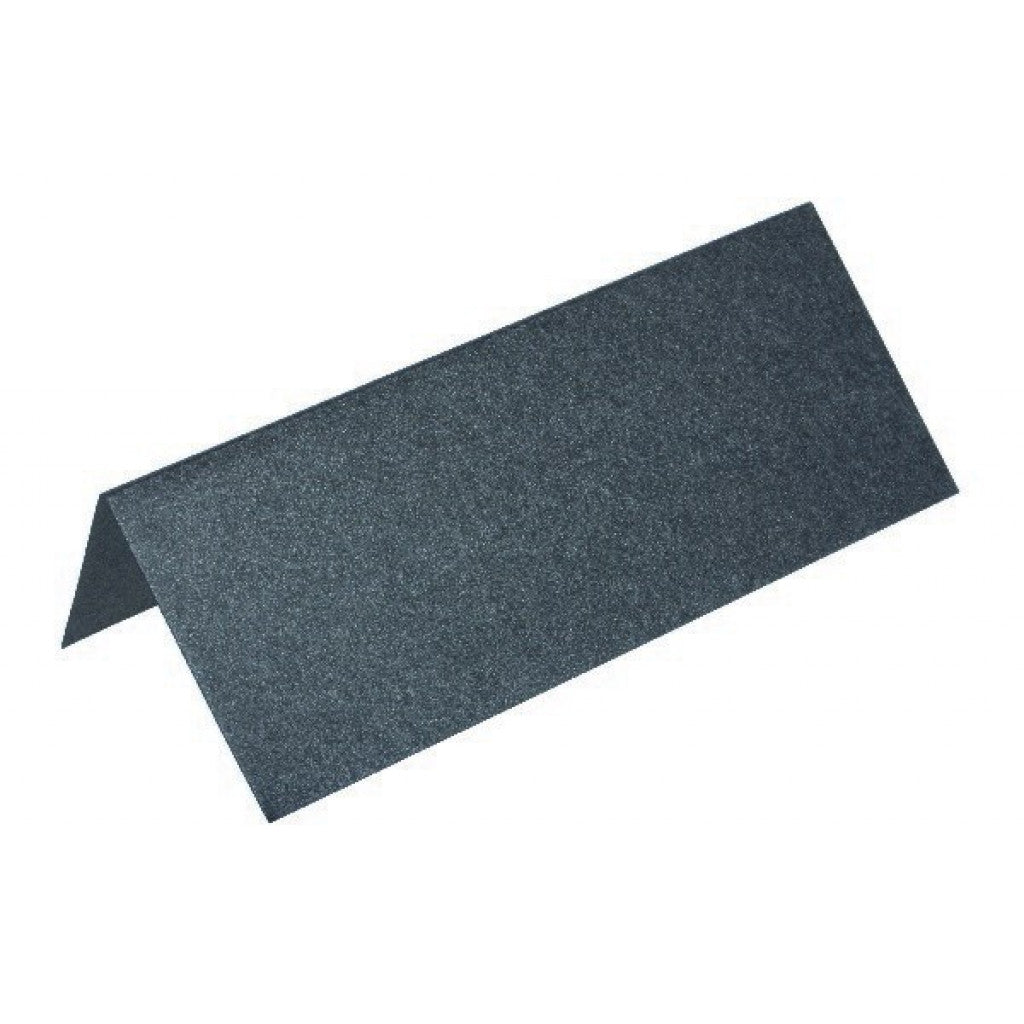 Metallic bordkort 10x7cm - Svart, 10stk