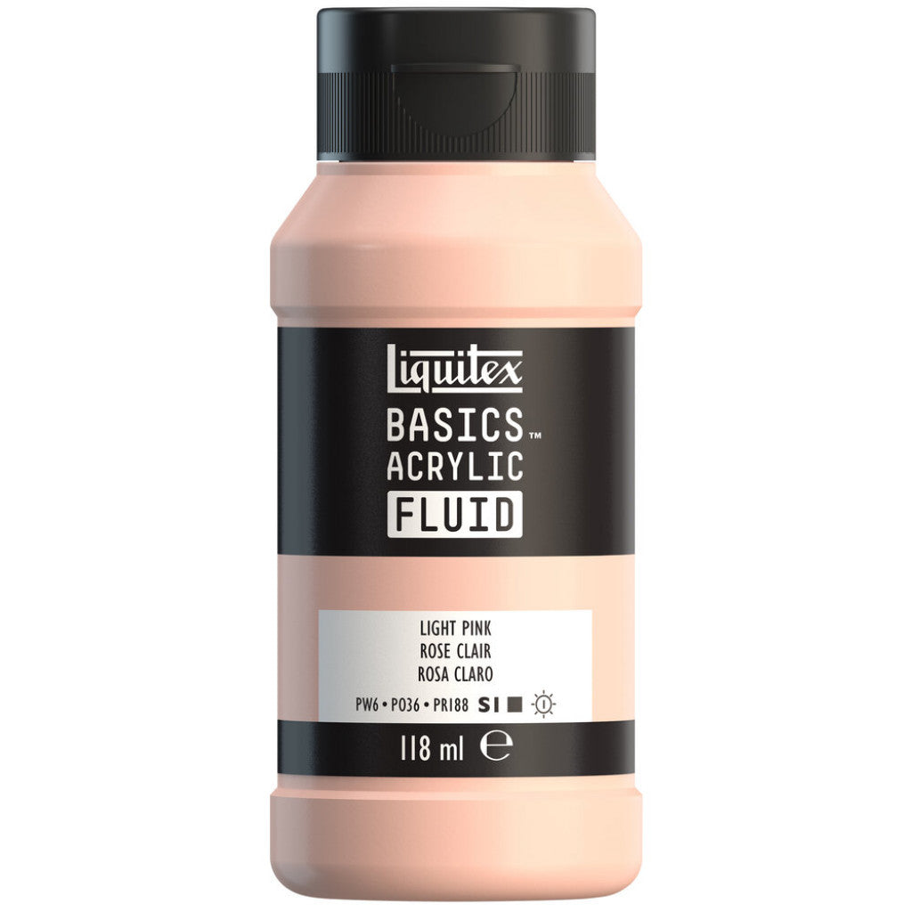 Liquitex Basics Fluid Acrylic 118ml - 810 Light Pink S1