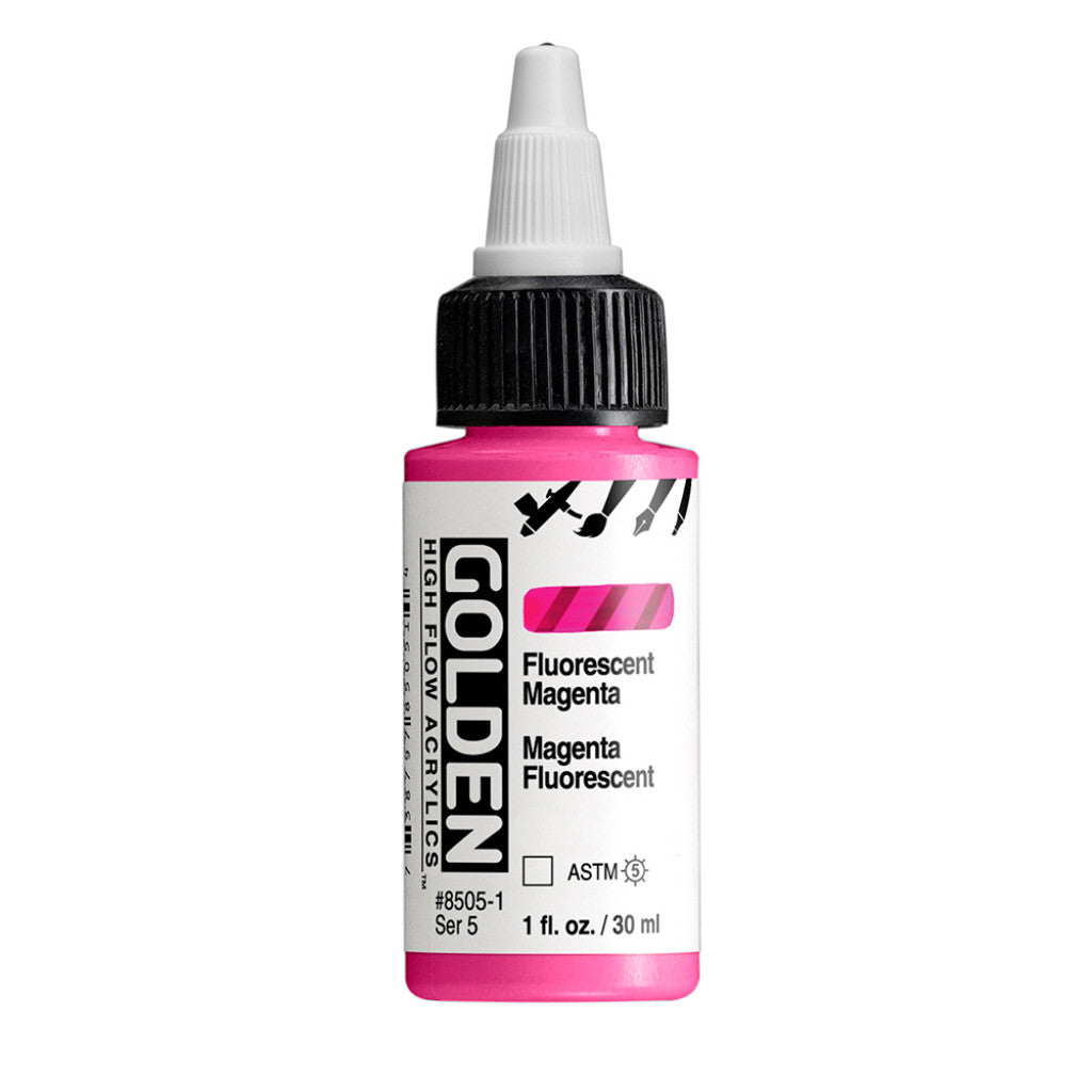 Golden High Flow Acrylics 30ml - Fluorescent Magenta