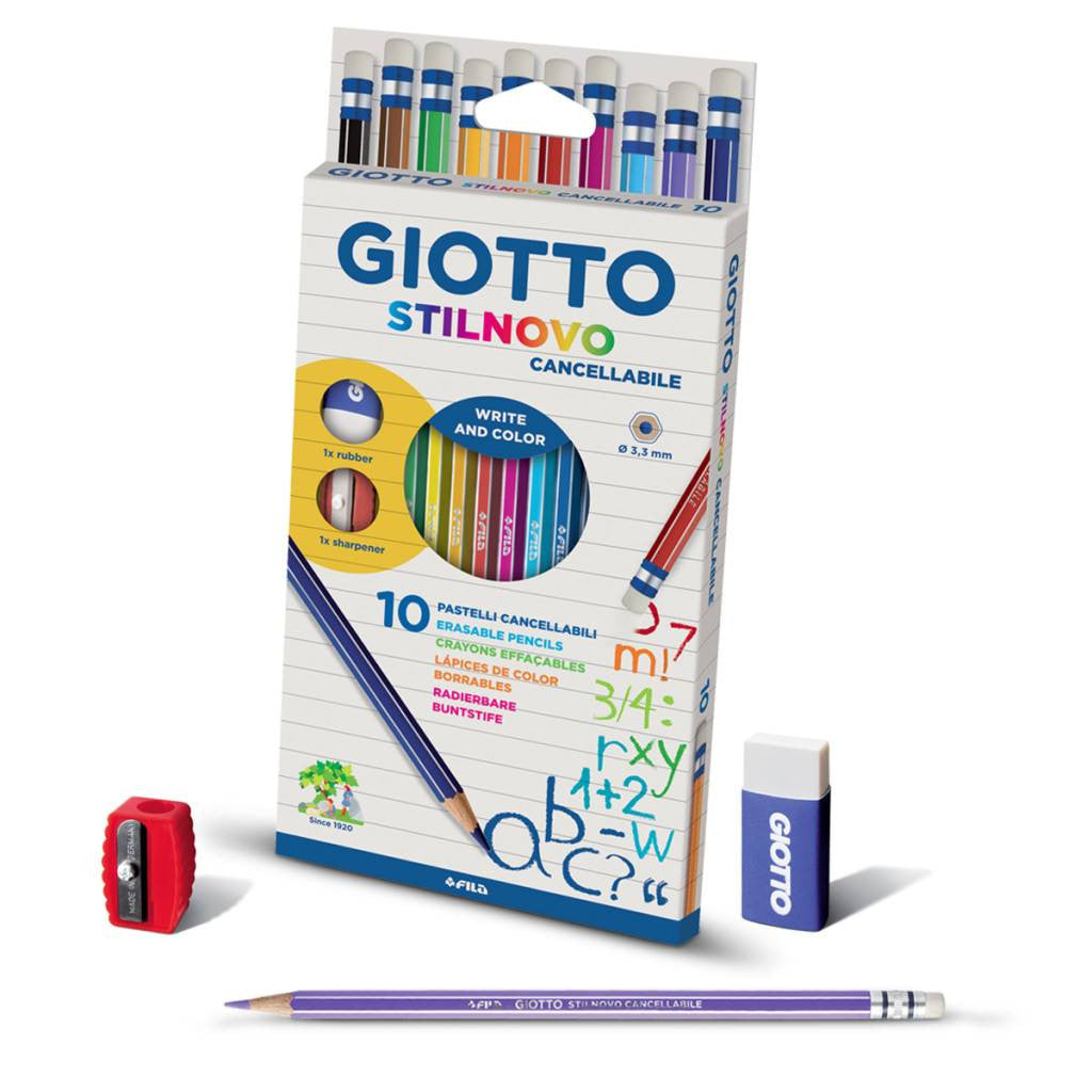 Fargeblyant Giotto Stilnovo Erasable - 10stk