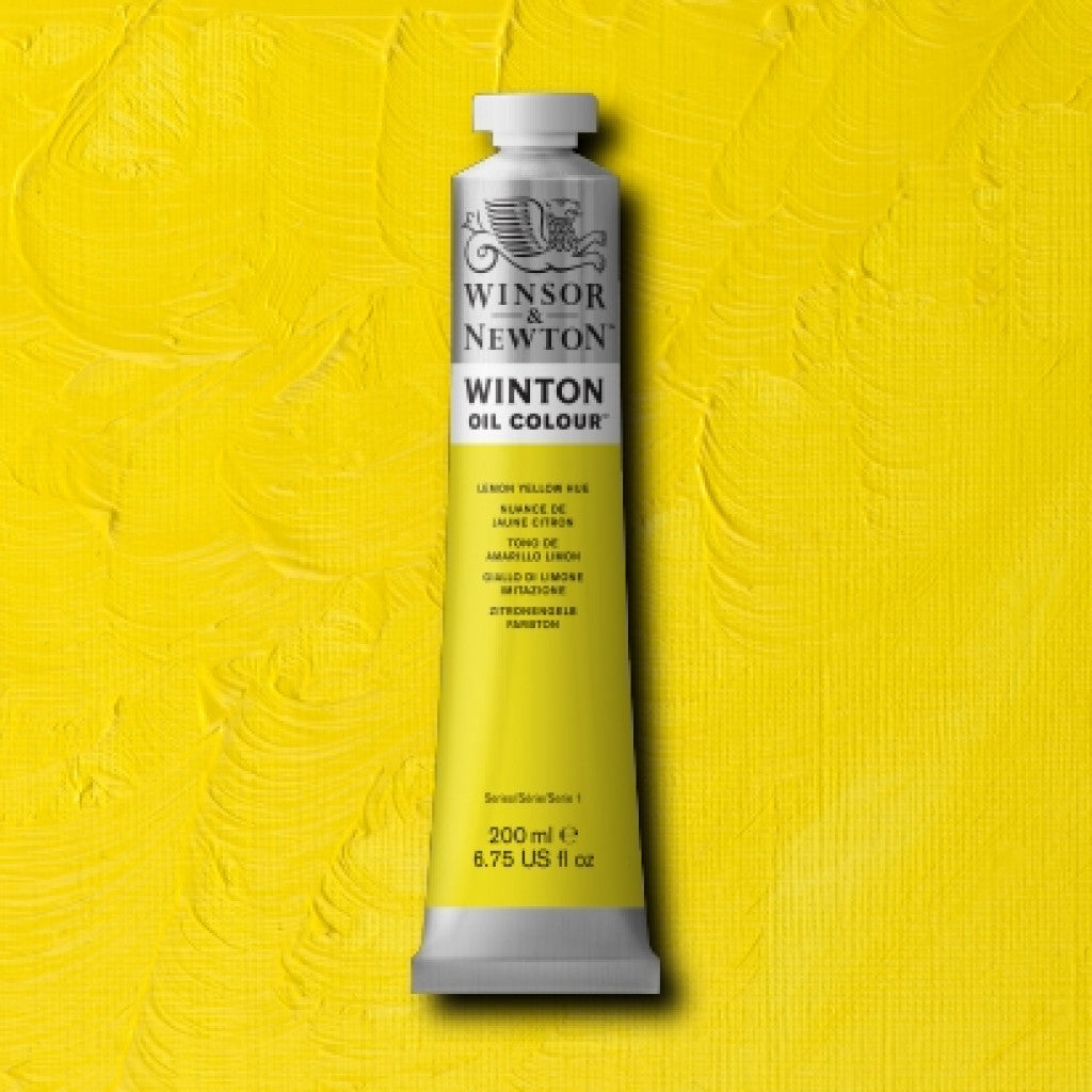 W&N - Winton Oil 200ml - 346 Lemon Yellow Hue