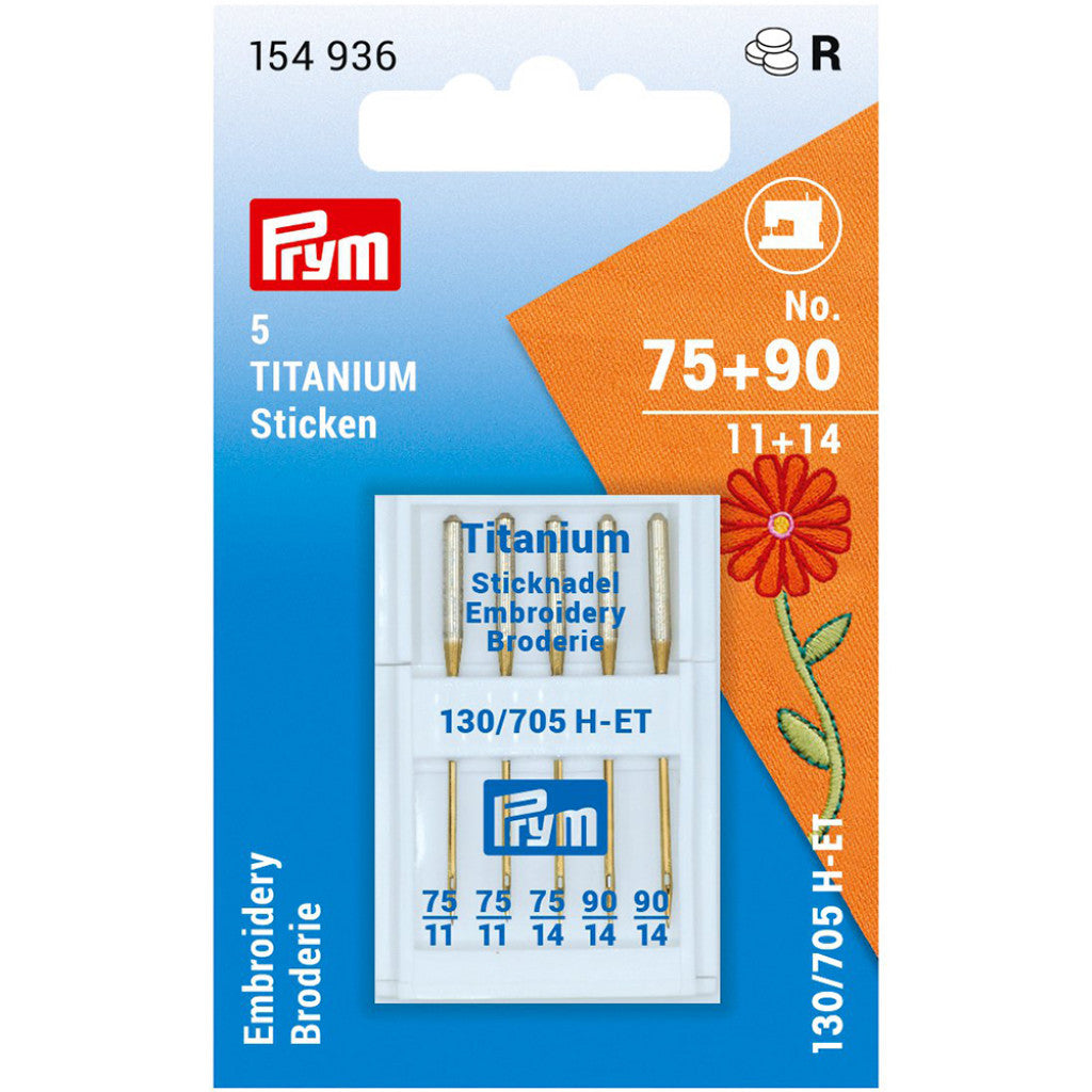 Prym Symaskinnåler - GOLD Embroidery 75+90