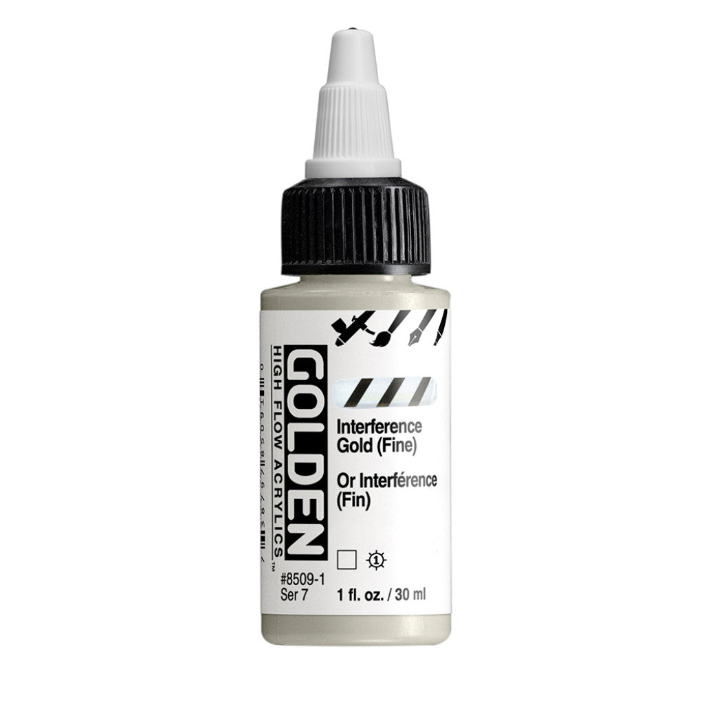 Golden High Flow Acrylics 30ml - Interference Gold Fine
