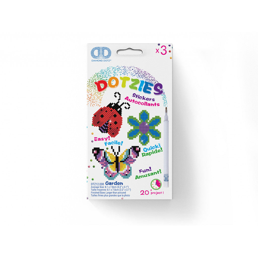 Diamond Dotz Dotzies - Klistremerke - Garden