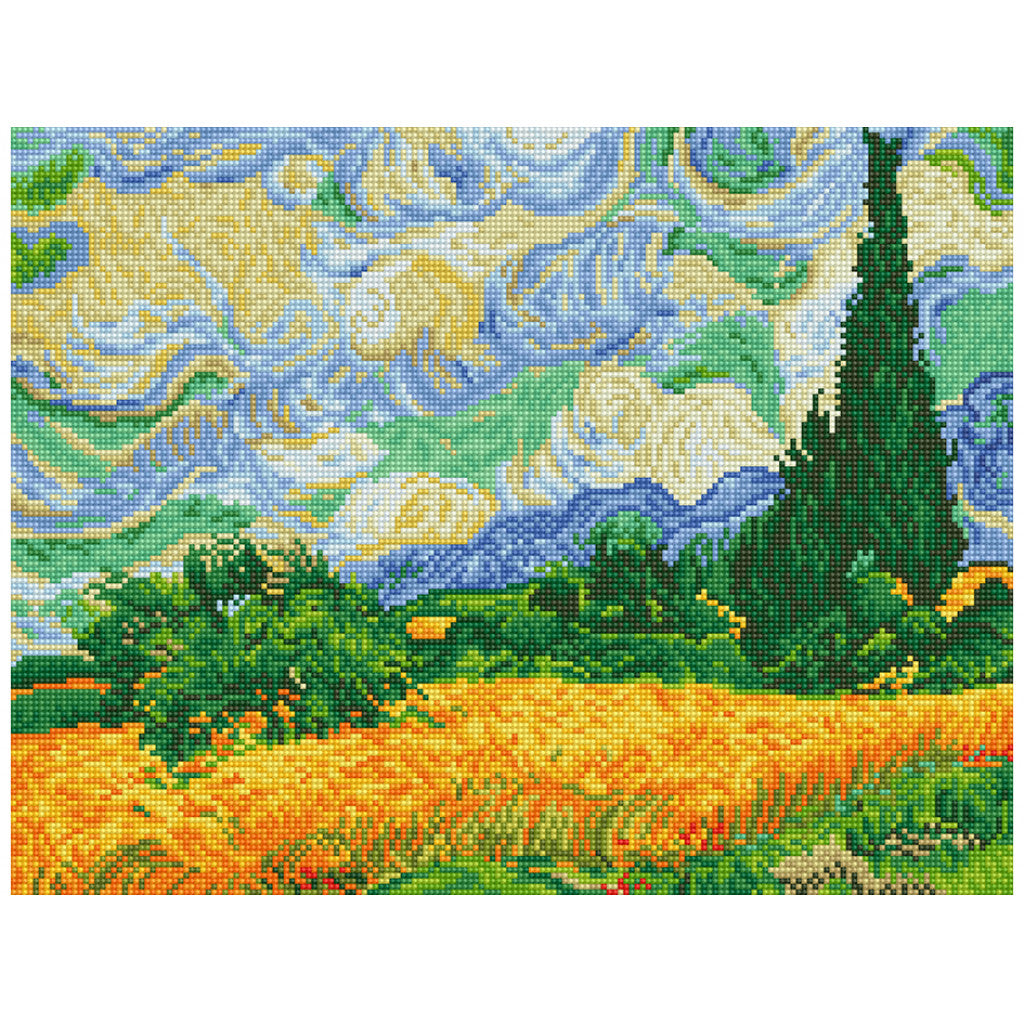 Diamond Dotz DD9 - Wheat Fields (Van Gogh) 39x51cm