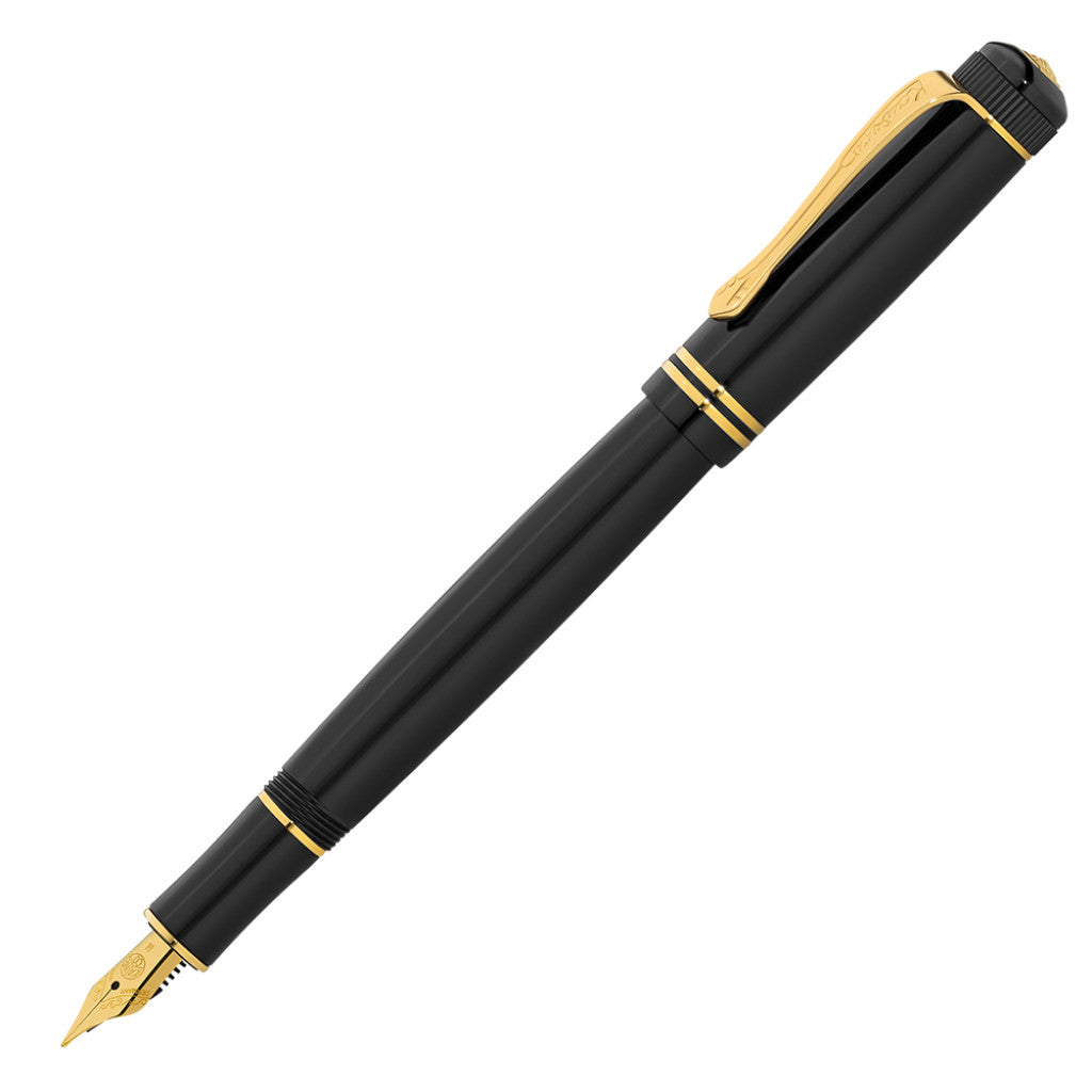 Kaweco DIA2 Fyllepenn - F 0.7mm - Black Gold