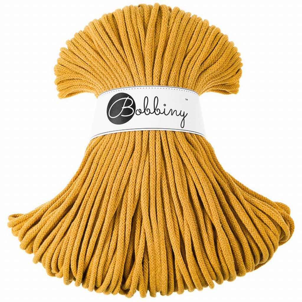 Bobbiny Braided Cord 5mm 100m - Mustard