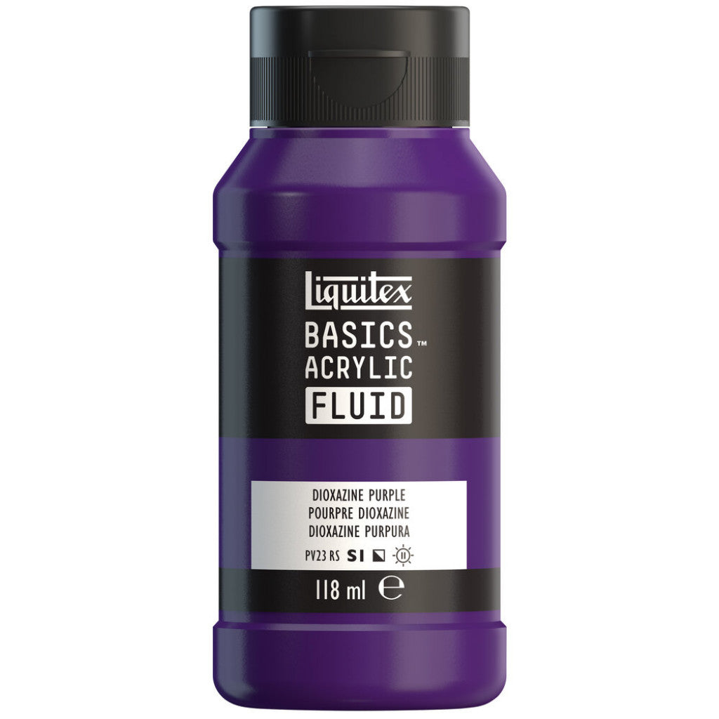 Liquitex Basics Fluid Acrylic 118ml - 186 Dioxazine Purple S1