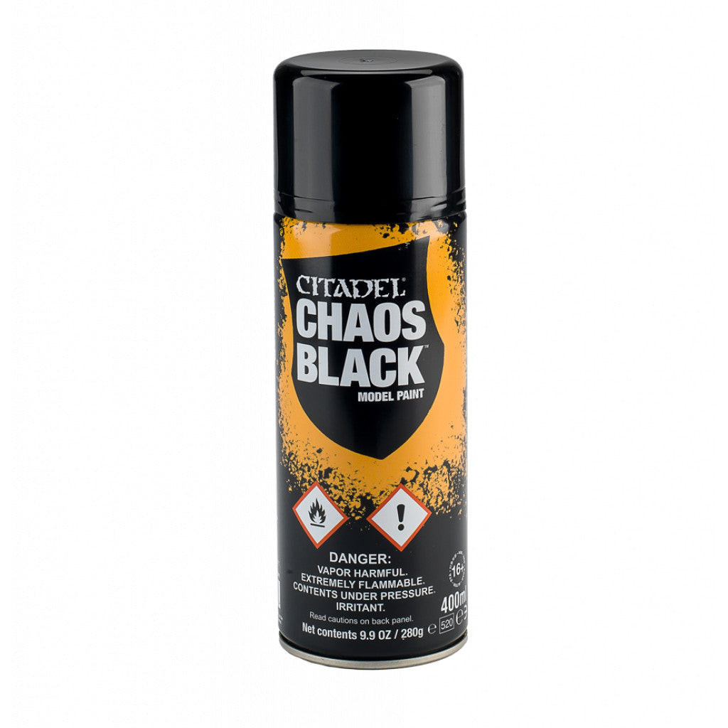 Citadel Spray Paint, 400ml - Chaos Black