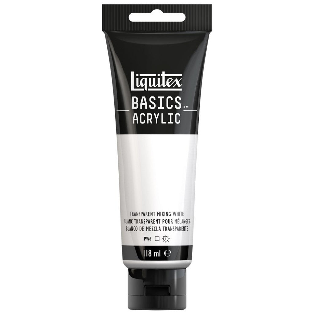 Liquitex Basics Acrylic 118ml - 430 Transparent Mixing White S1