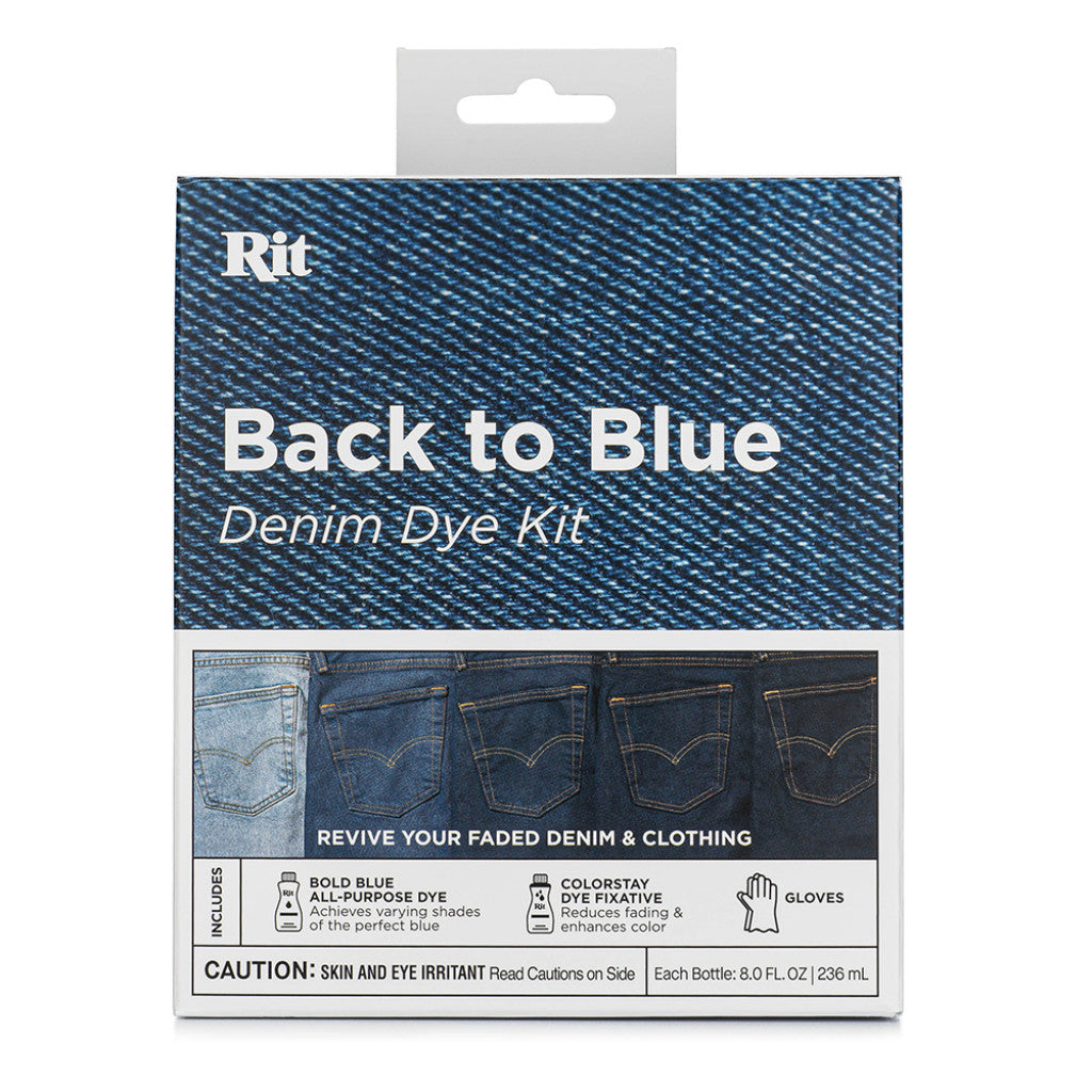 Rit Dye Tekstilfarge Sett - Back to Blue Dye kit