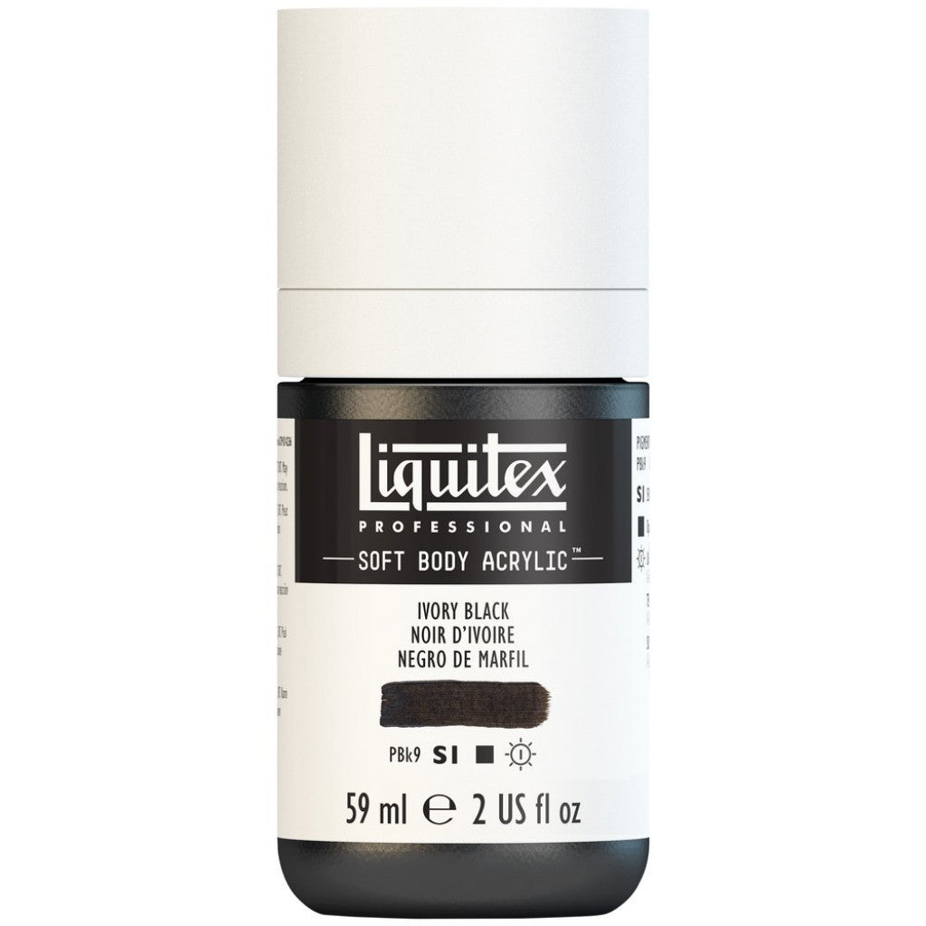 Liquitex Soft Body 59ml - 244 Ivory Black S1