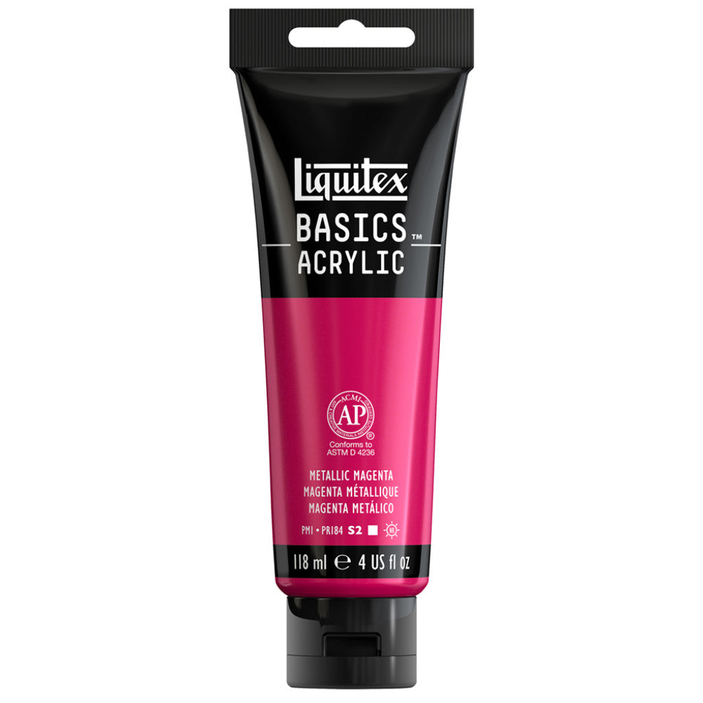 Liquitex Basics Acrylic 118ml - Metallic Magenta 342