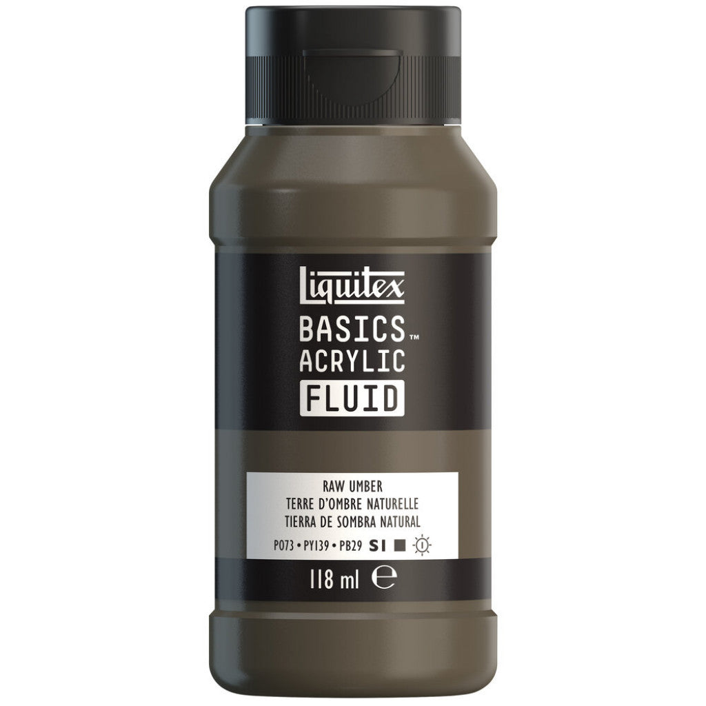 Liquitex Basics Fluid Acrylic 118ml - 331 Raw Umber S1
