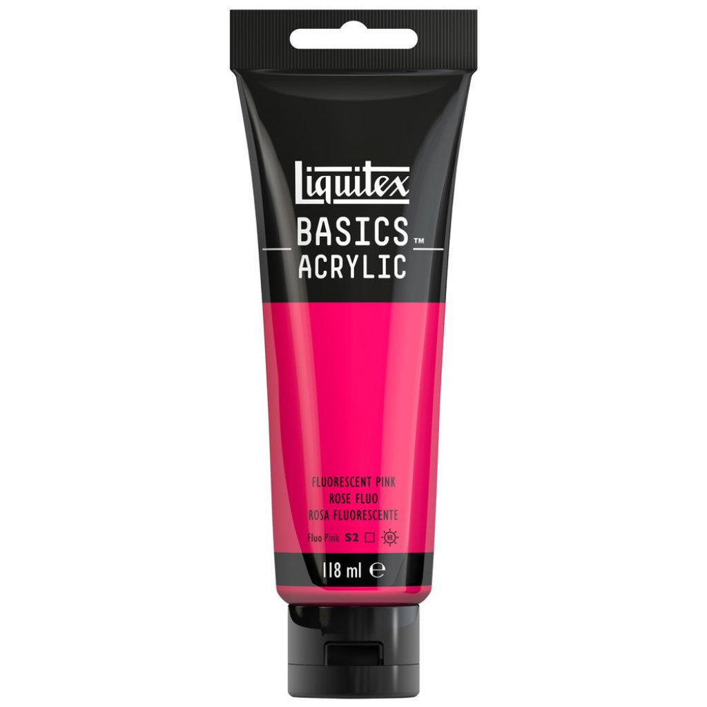 Liquitex Basics Acrylic 118ml - 987 Fluorescent Pink S2