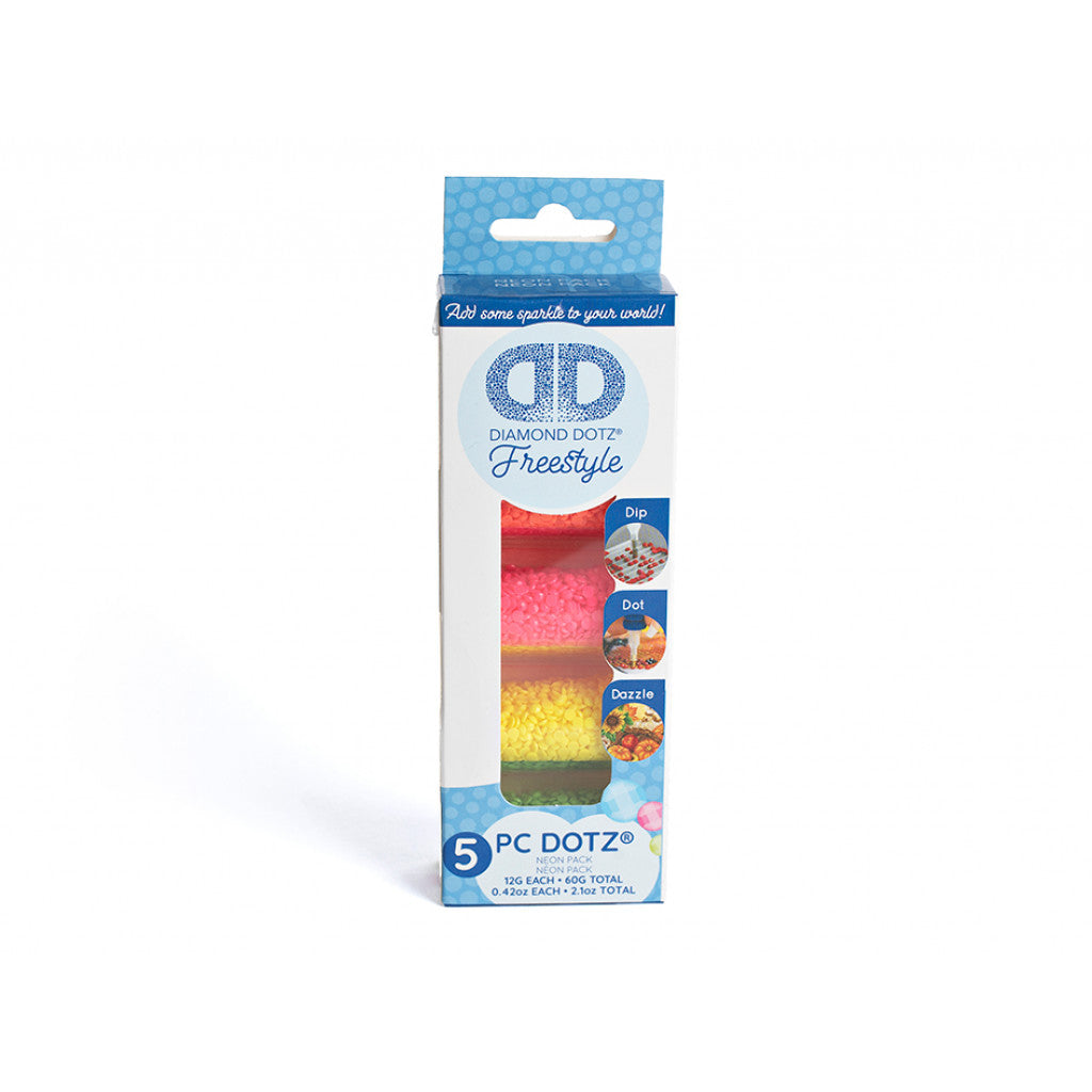 Diamond Dotz - Dotz Sett Neon farger