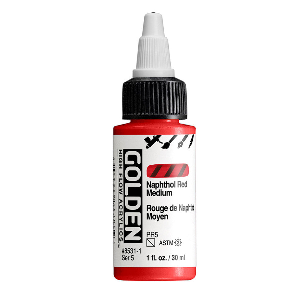 Golden High Flow Acrylics 30ml - Naphthol Red Medium