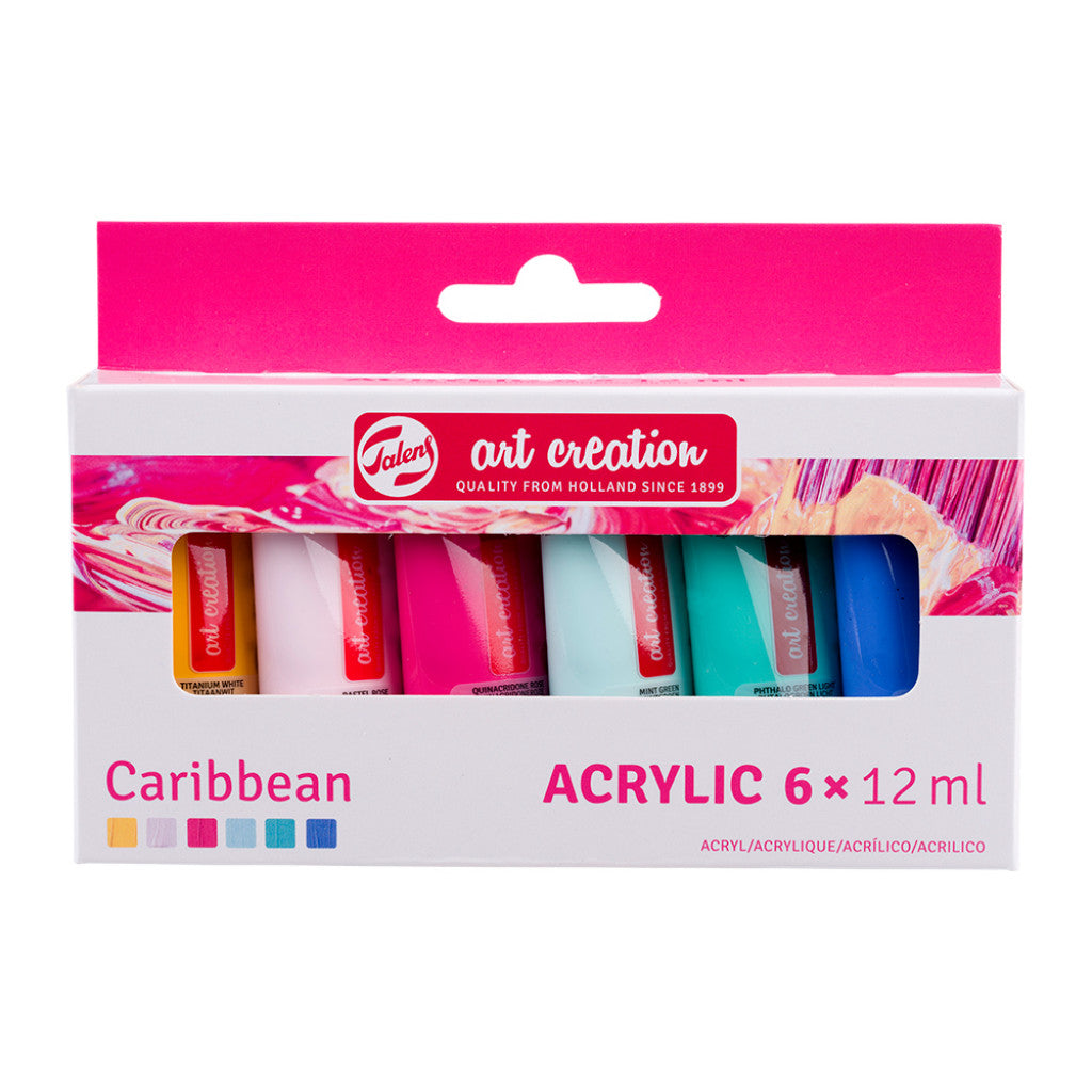 Art Creation Akrylmaling Sett 6x12ml - Caribbean