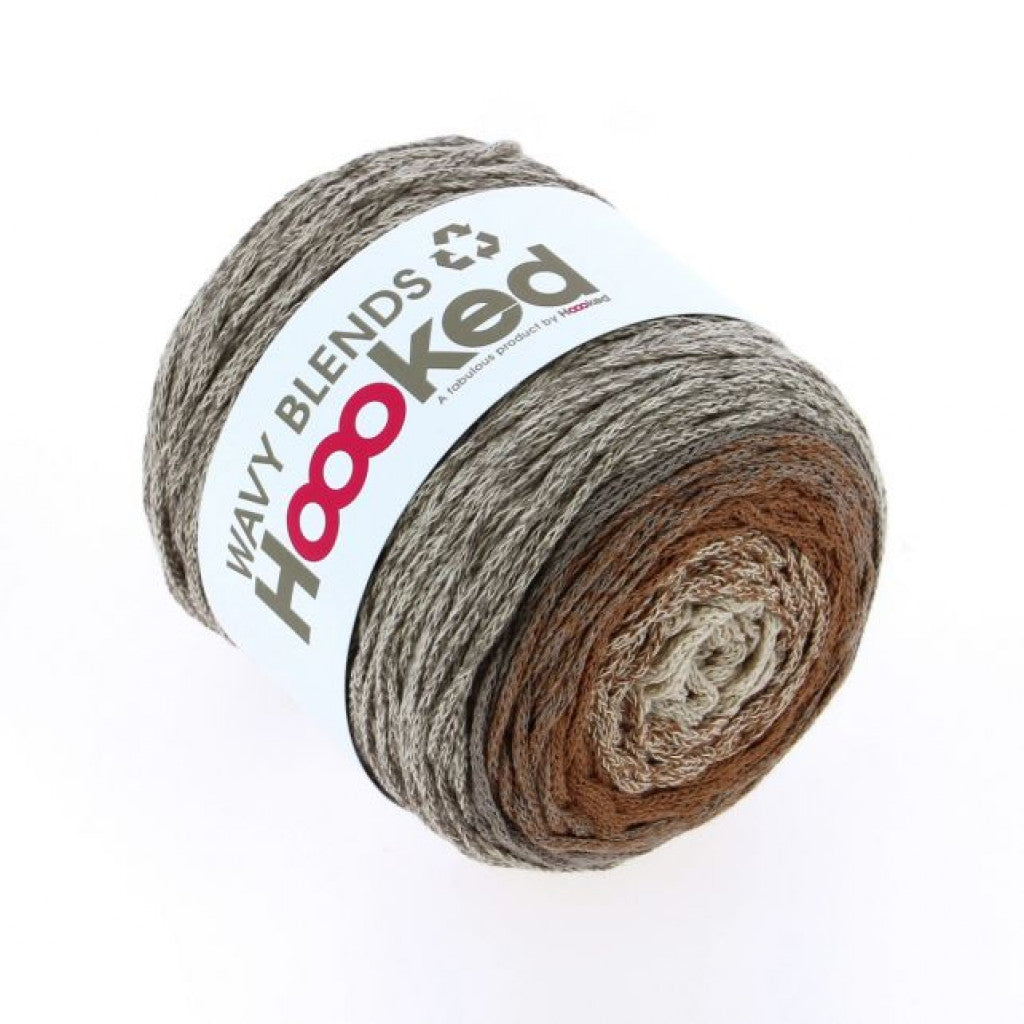 Hoooked Wavy Blends - Caramel Taupe 250g