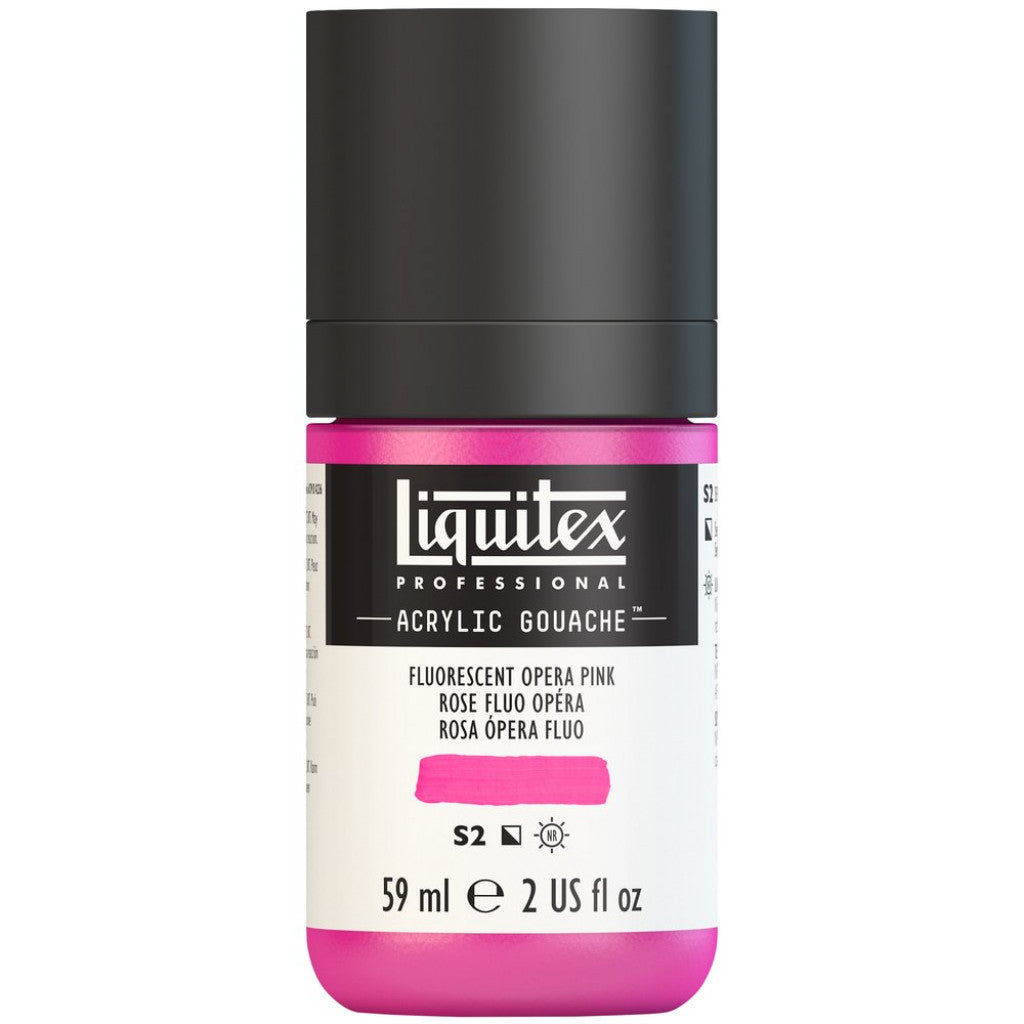 Liquitex Acrylic Gouache (matt) 59ml - 987 Fluorescent Pink S2