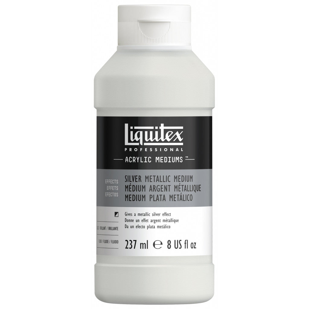 Liquitex Effects - Silver Metallic Medium, 237ml
