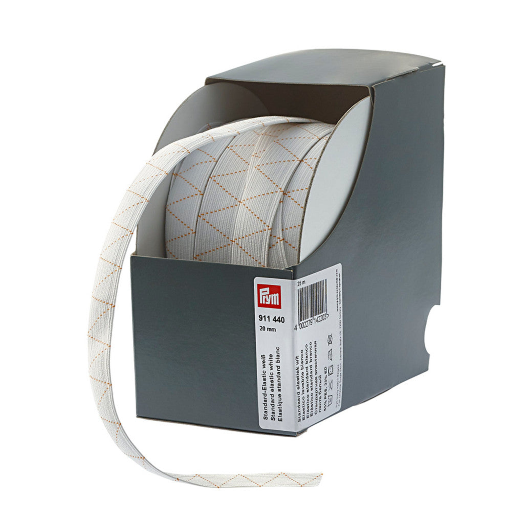 Prym Elastisk strikk 20mm - Hvit