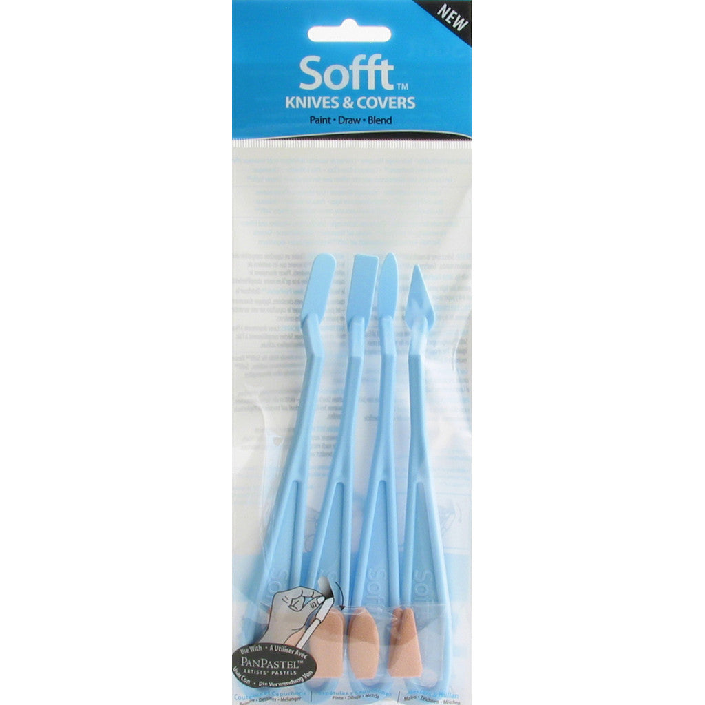 PanPastel Accessories - Sofft Knives & Covers Mix 4/8