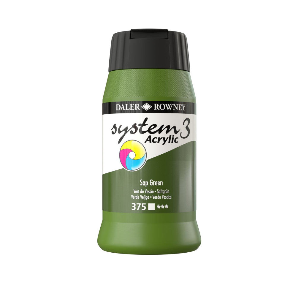Daler Rowney - System3 500ml - 375 Sap Green