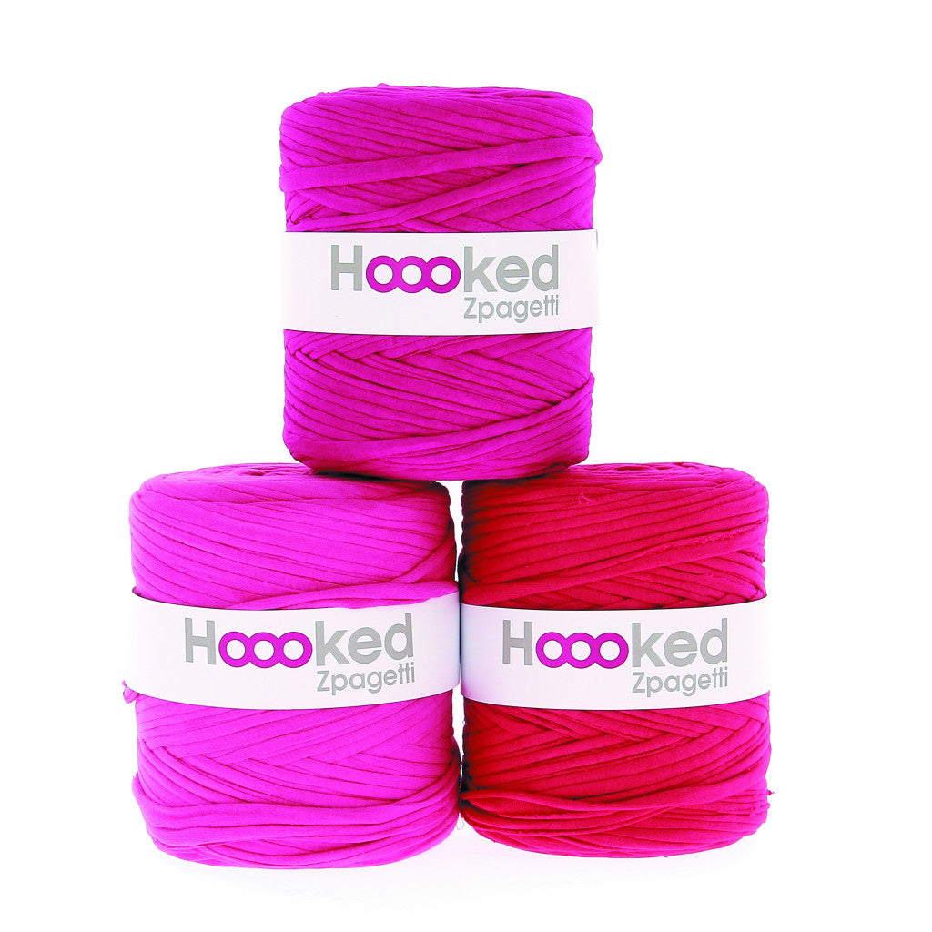 Hoooked Zpagetti, 700g - Super pink shades