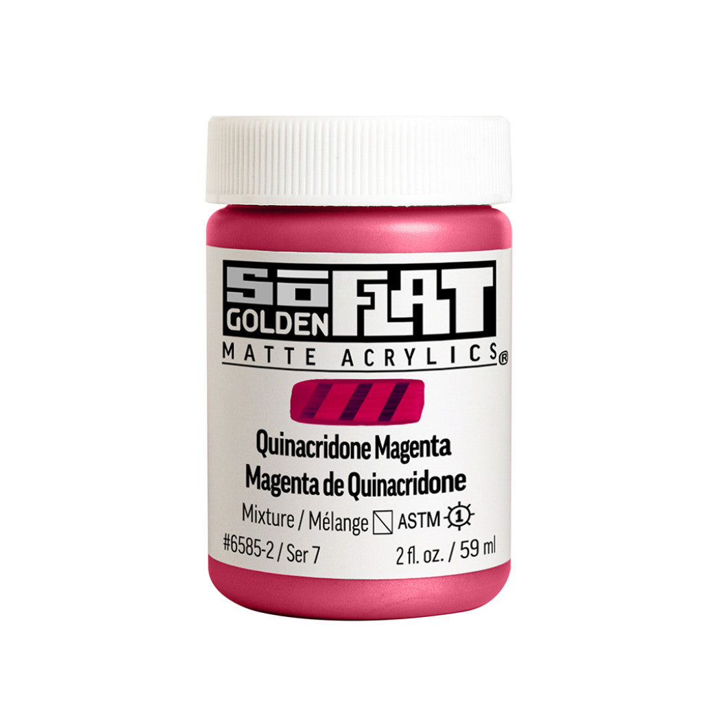 Golden SoFlat Acrylics 59ml - Quinacridone Magenta