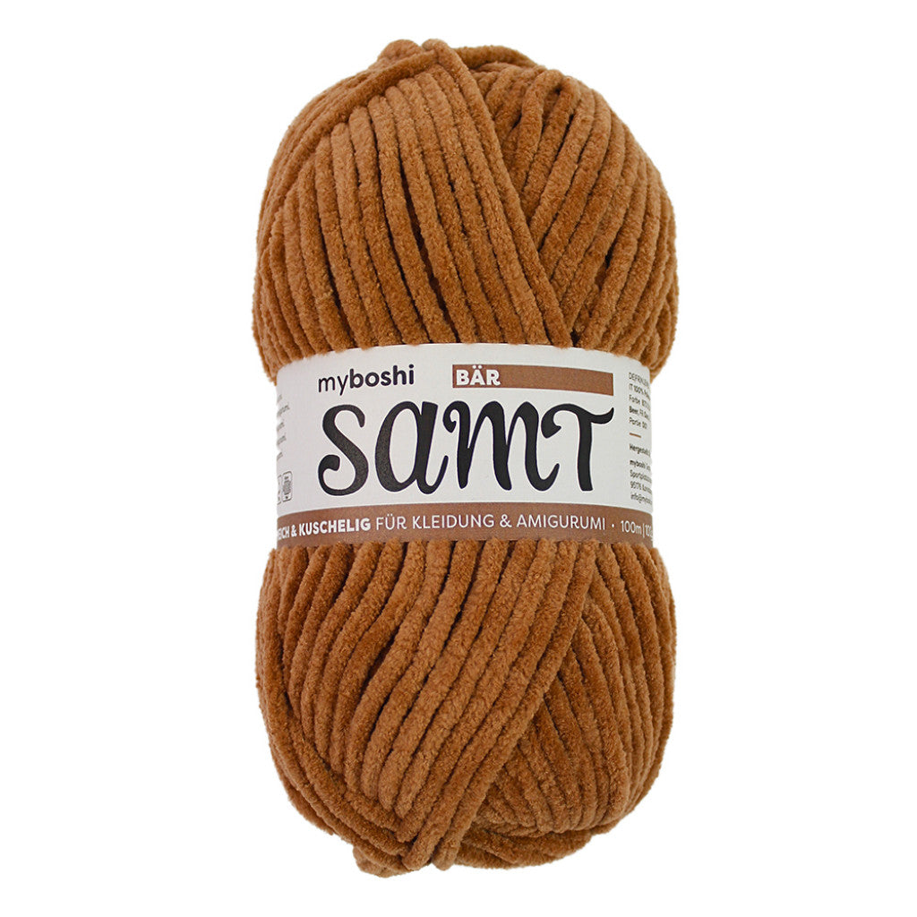 Myboshi Samt Chenillegarn 100g - 873 Bear
