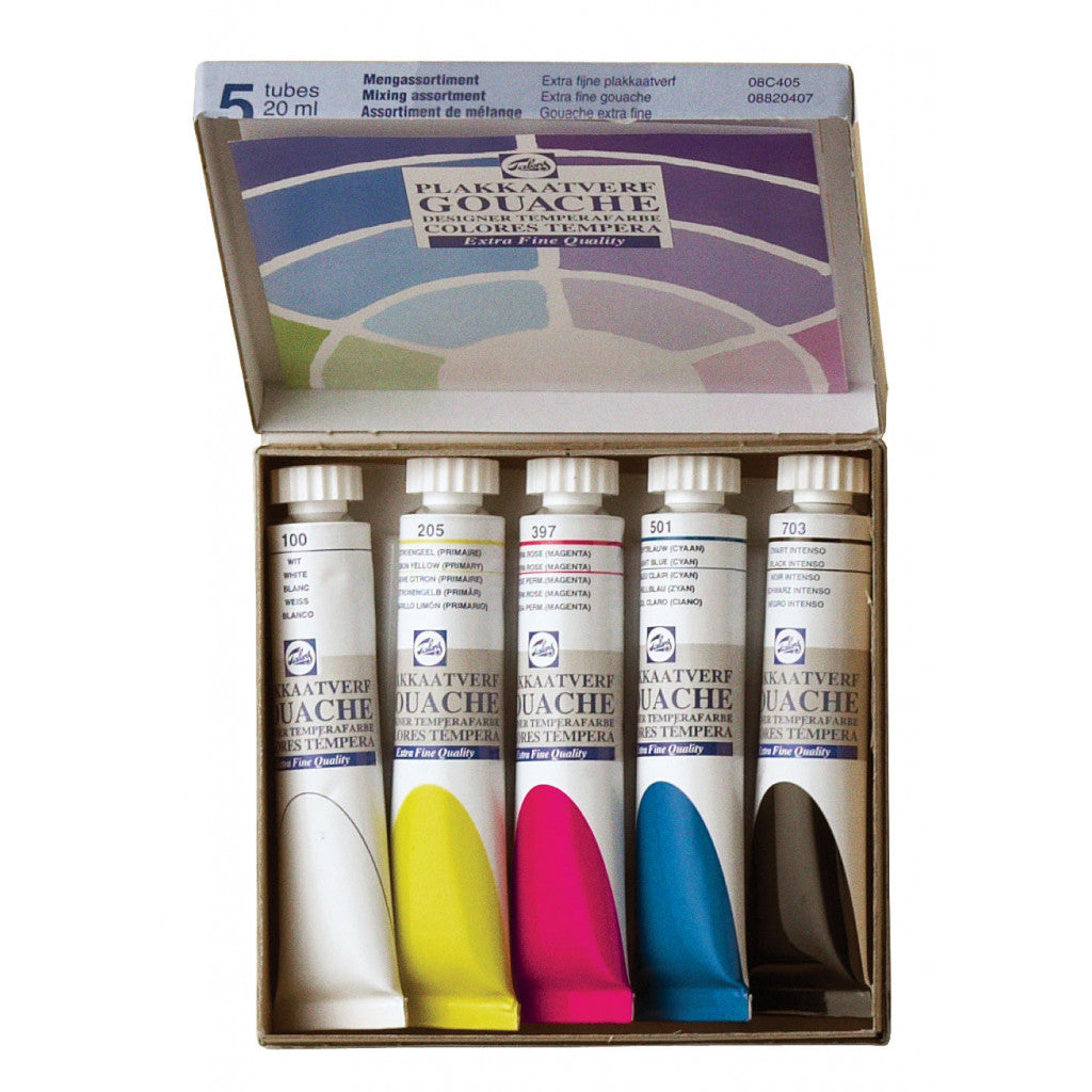 Talens Designers Gouache Mixing Set 5 farger