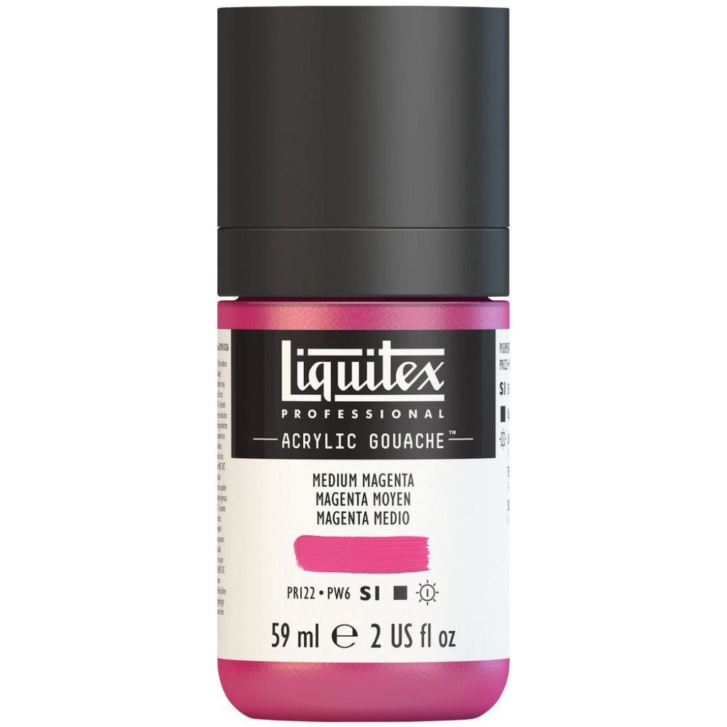 Liquitex Acrylic Gouache (matt) 59ml - 500 Medium Magenta S1