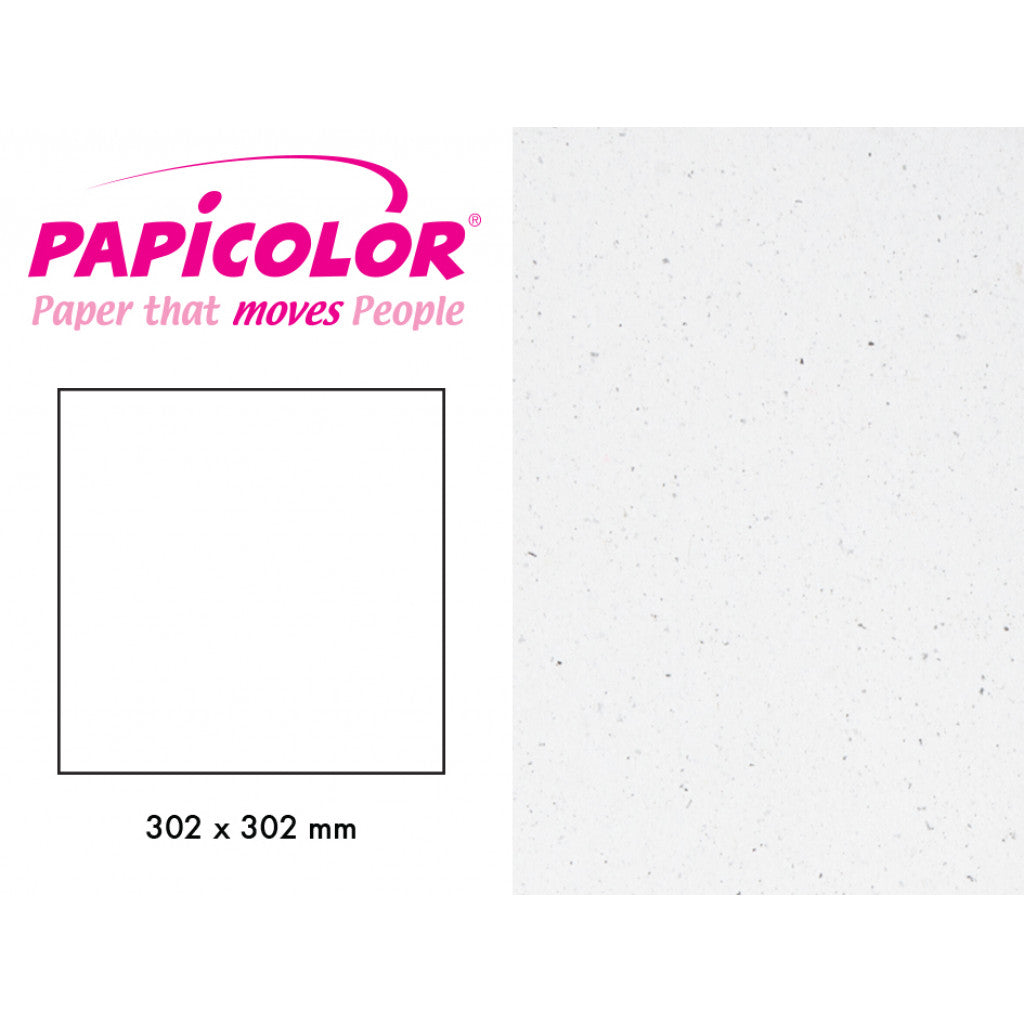 Papicolor Kraft 302x302mm 220g - 10ark - 321 Hvit