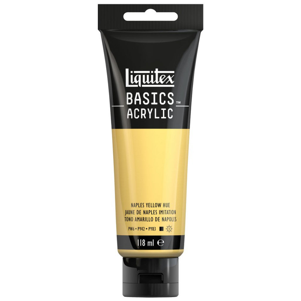Liquitex Basics Acrylic 118ml - 601 Naples Yellow Hue S1
