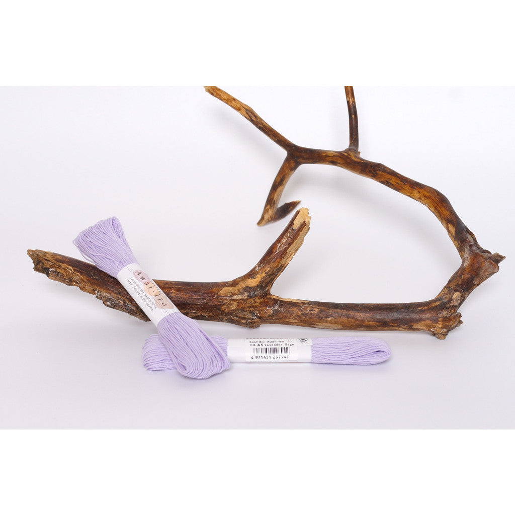 Sashikotråd, ensfarget, 40 m - A5 Lavender Sage
