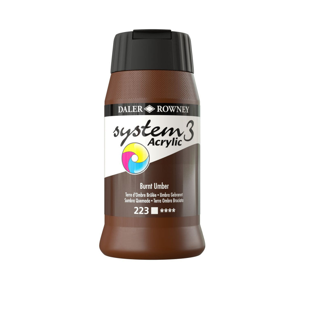 Daler Rowney - System3 500ml - 223 Burnt Umber