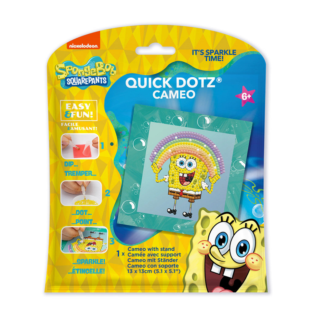 Diamond Dotz Quick Dotz Cameos - Svampebob Rainbow