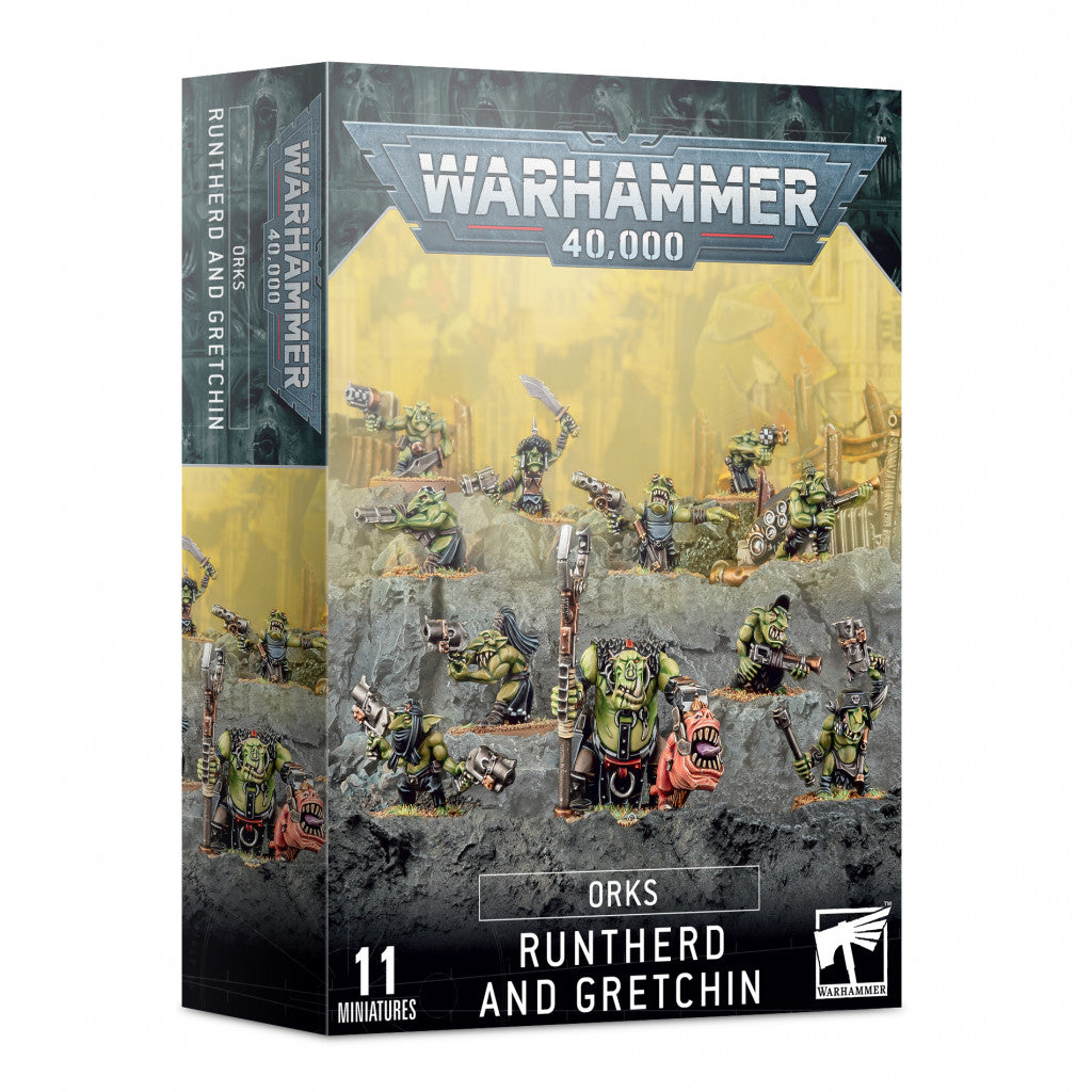 Warhammer 40K, Orks - Runtherd And Gretchin