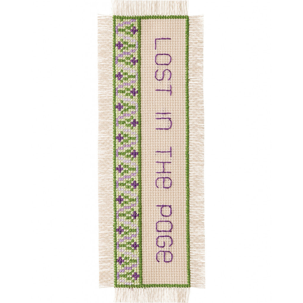 Permin Broderikit - Lost in the page 7x22 cm