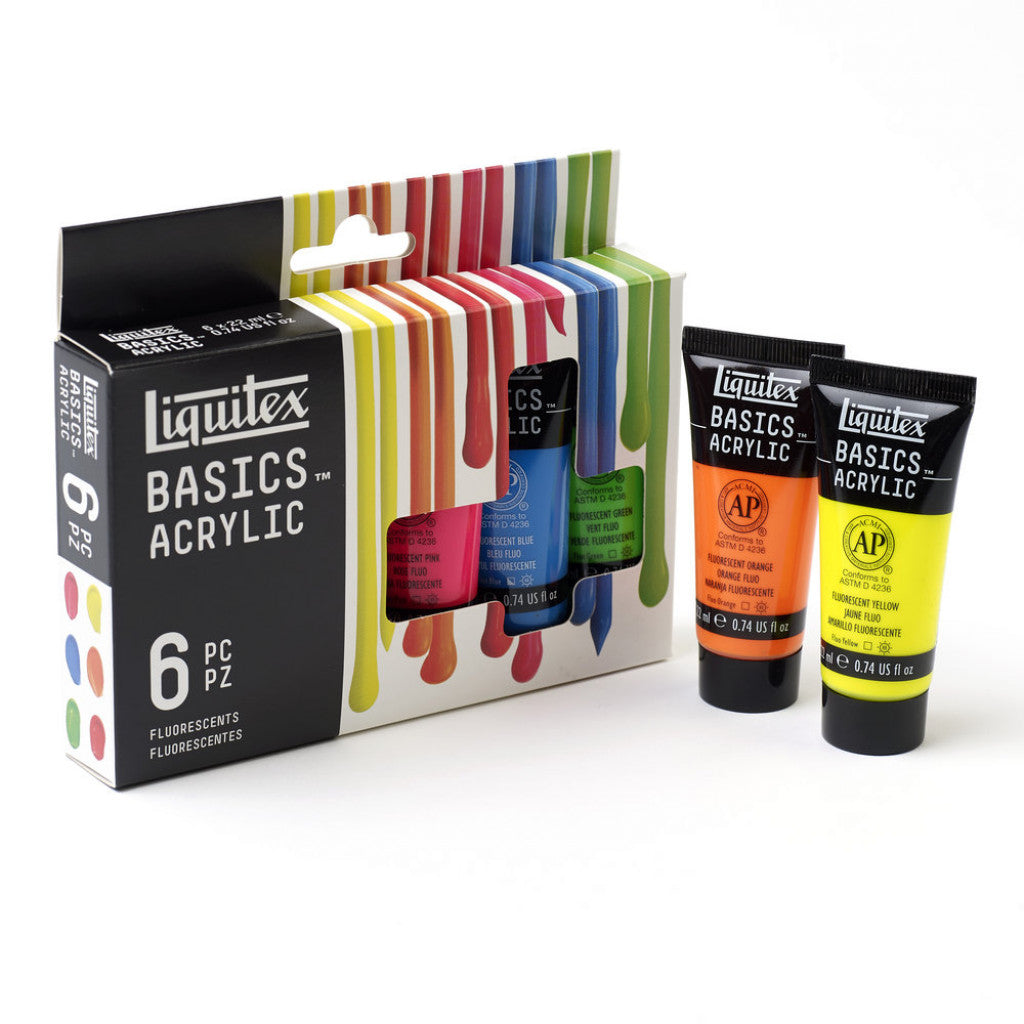 Liquitex Basics Fluorescent Set 6x22ml tuber