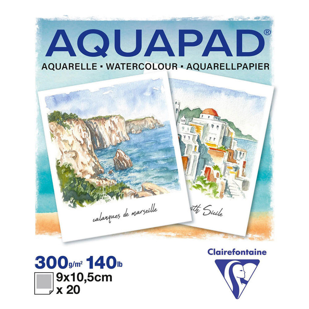 AQUAPAD Akvarellblokk Polaroid - 20ark 300g - 9x10,5cm