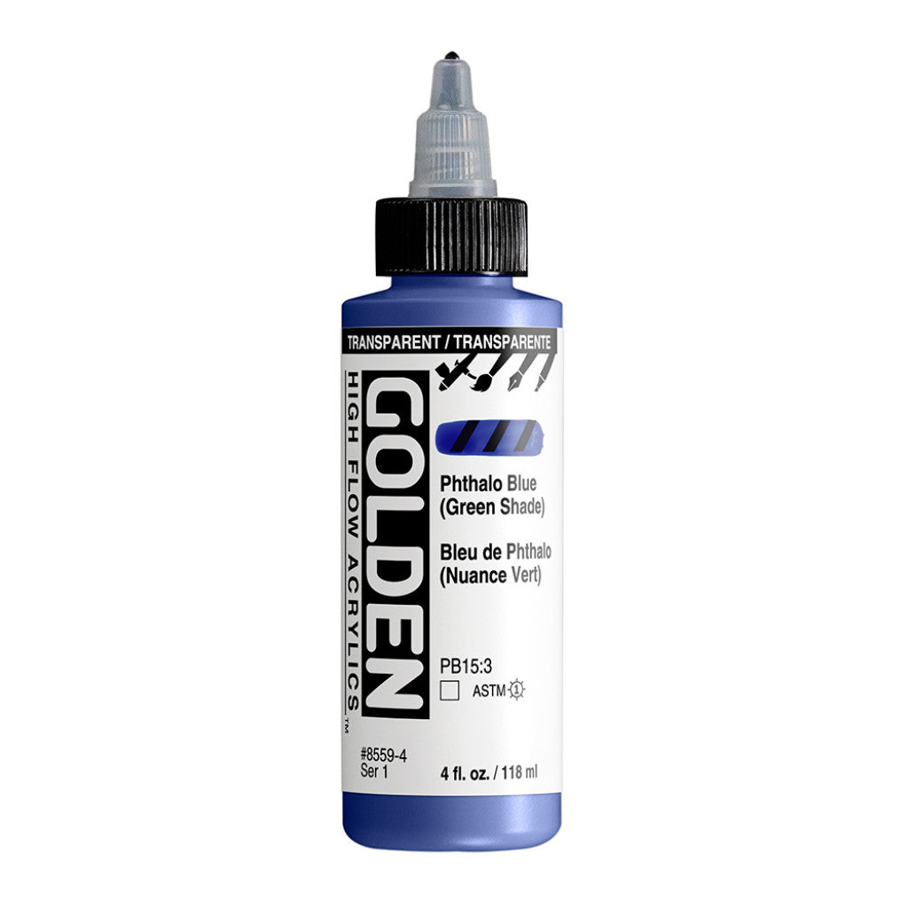 Golden High Flow Acrylics 118ml - Transp. Phthalo Blue Green