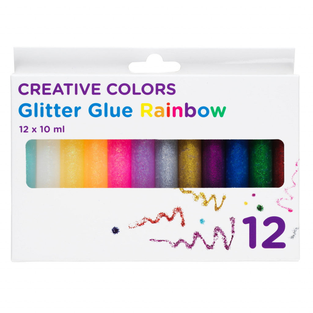 Glitterlim 12-Pack - Rainbow