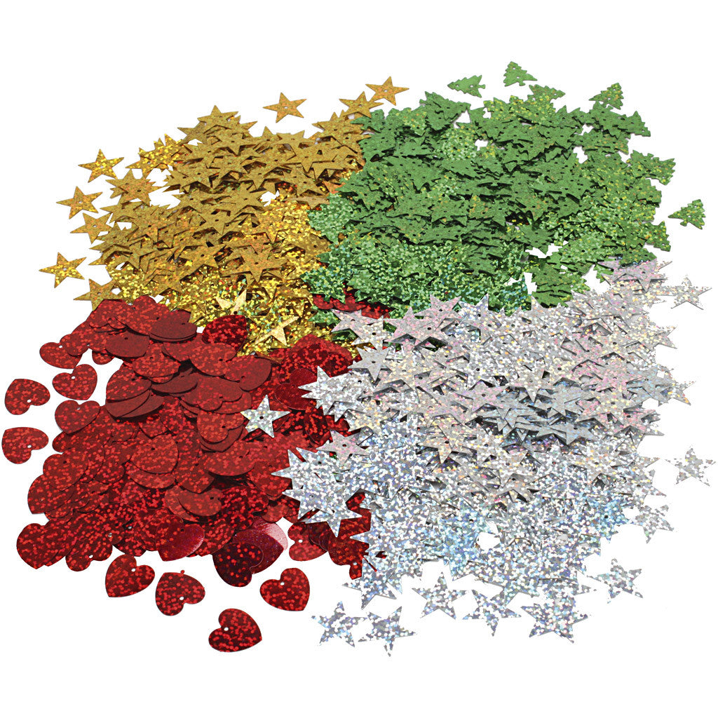 Julepaljetter, str. 14-16mm