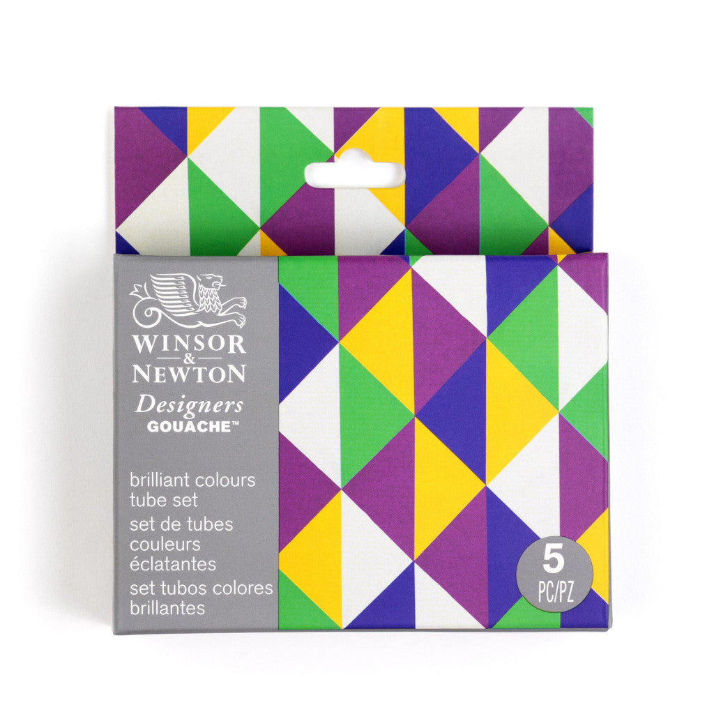 W&N - Designers Gouache Brilliant Set - 5x14ml tuber