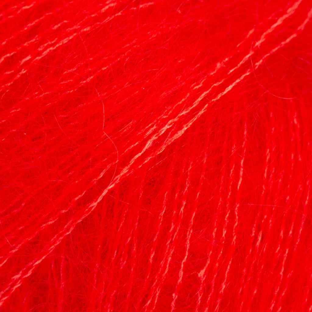 Kid-Silk Uni - 61 Sterk Rød