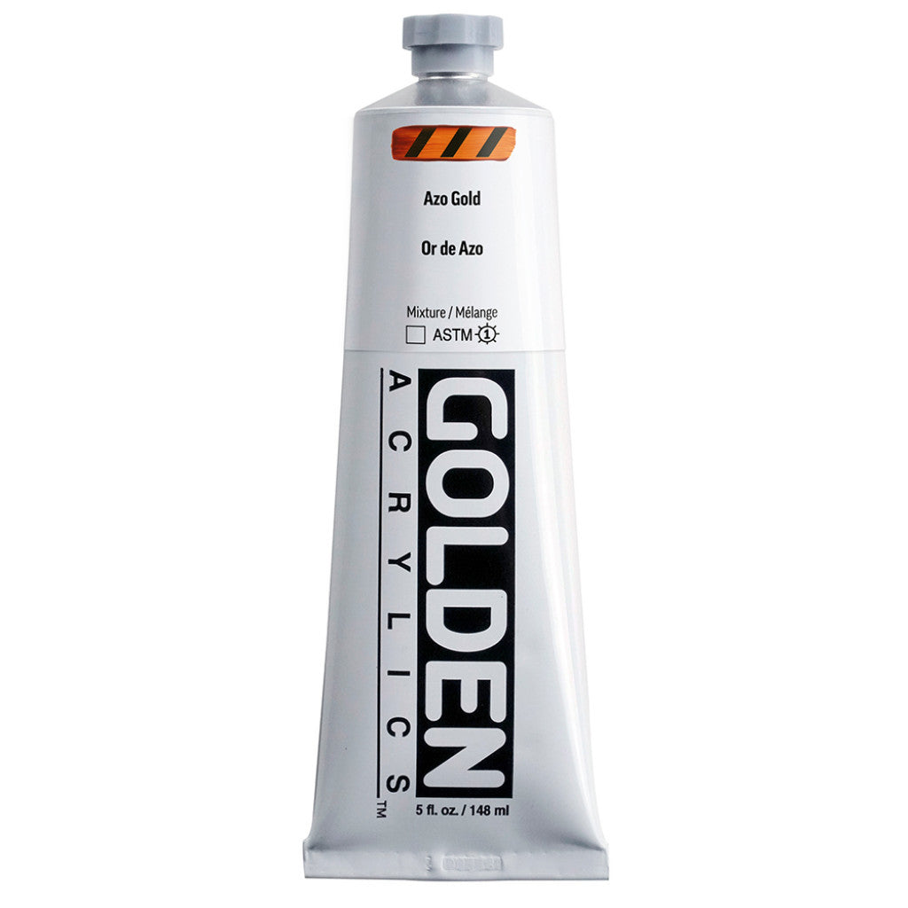 Golden Heavy Body Acrylics 148ml - Azo Gold